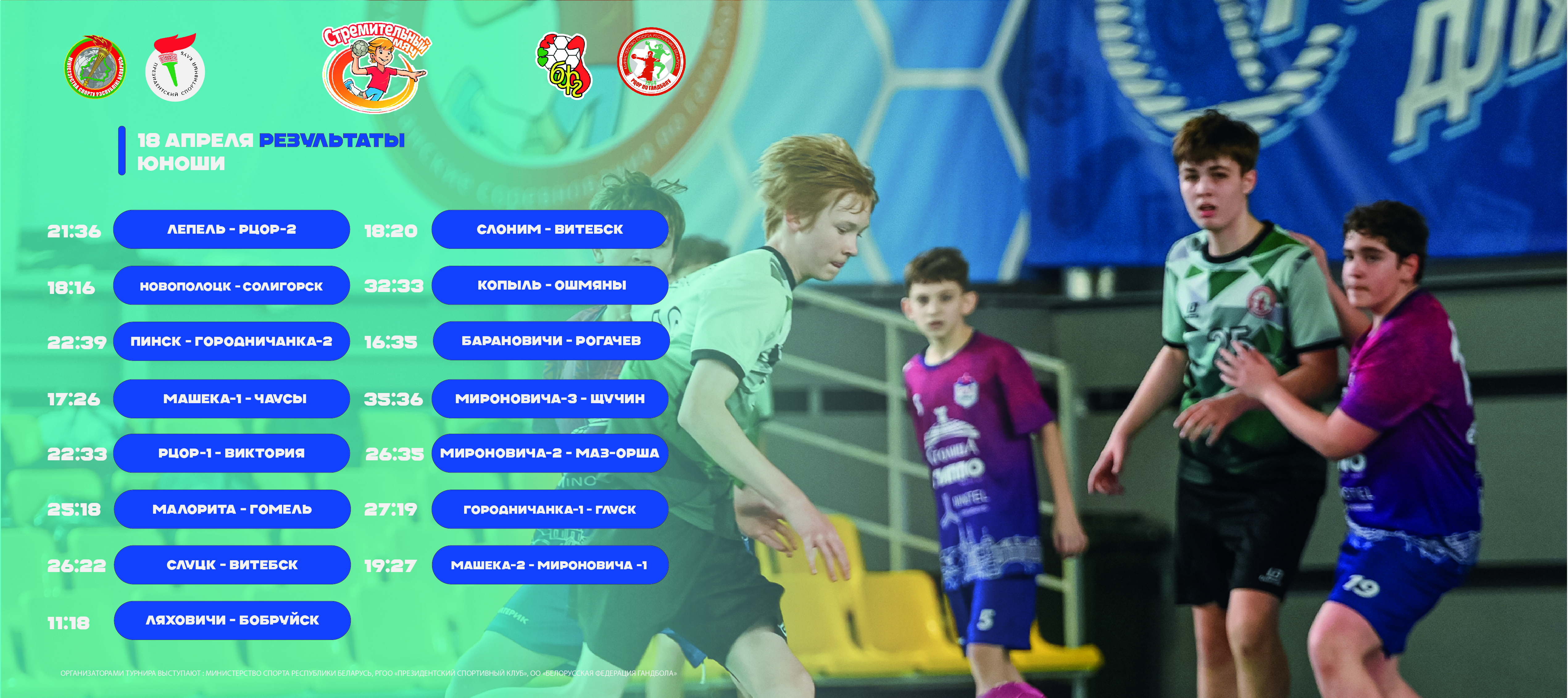 РЕЗУЛЬТАТЫ ФИНАЛЬНОГО ДНЯ СОРЕВНОВАНИЙ "СТРЕМИТЕЛЬНЫЙ МЯЧ"